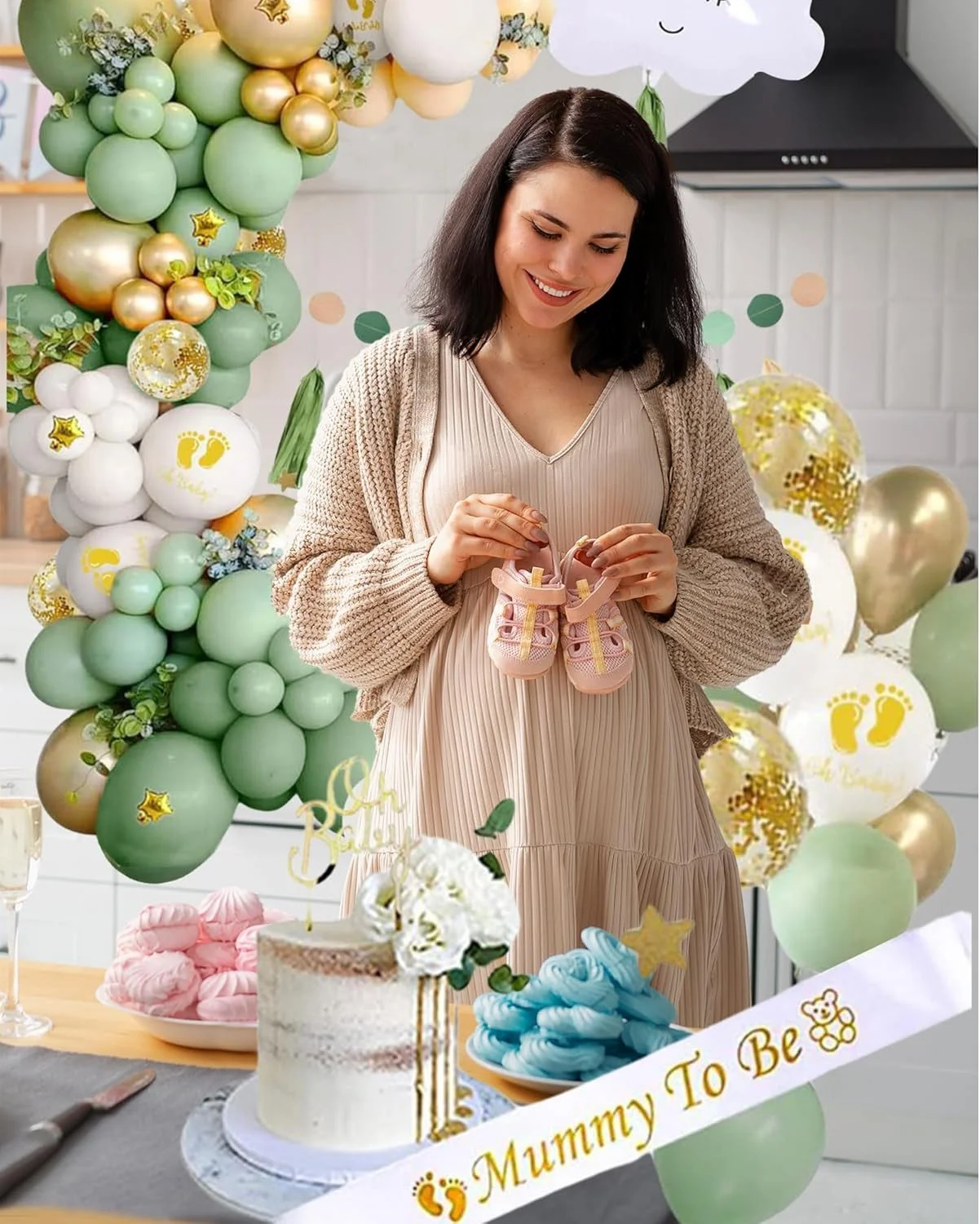 Gender-Reveal-Party-Set für die Babyparty