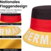 Germany Bucket Sun Hat, Fan Hat in Flag Colors for European Championship World Cup football