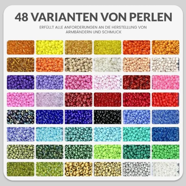 Glasperlen 3 mm, 17.180 Stück