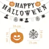 Decorative Hanging Decoration Halloween Garland Set with Pumpkin, Ghost, and Banner