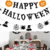 Decorative Hanging Decoration Halloween Garland Set with Pumpkin, Ghost, and Banner