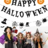 Decorative Hanging Decoration Halloween Garland Set with Pumpkin, Ghost, and Banner