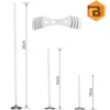 Kerzendochte mit Metallfuß, 150 Stück, 10 + 15 + 20 cm, mit Dochthalter