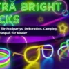 Knicklichter, 50 Stück, mit 100 Verbindern