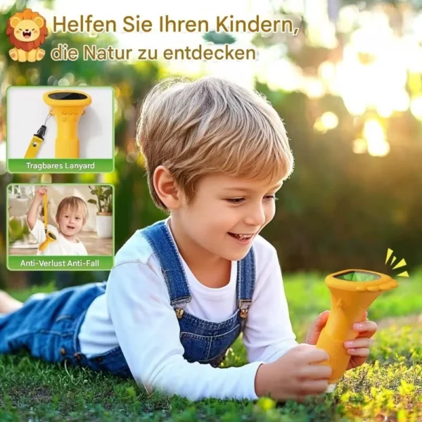 Kids' Digital Microscope up to 1000× with Camera, Yellow