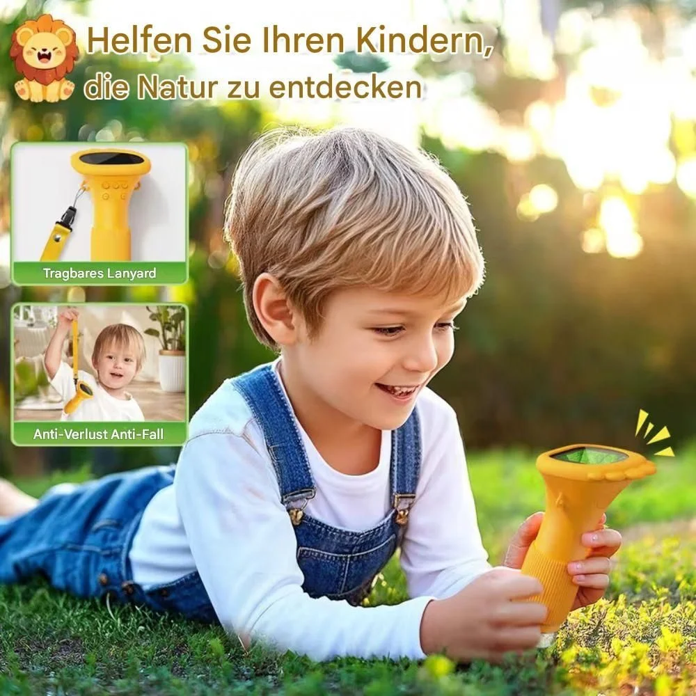 Kids' Digital Microscope up to 1000× with Camera, Yellow