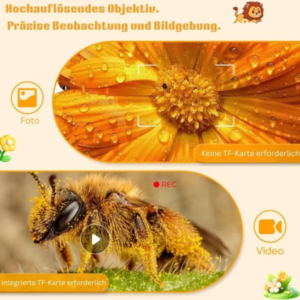 Kids' Digital Microscope up to 1000× with Camera, Yellow