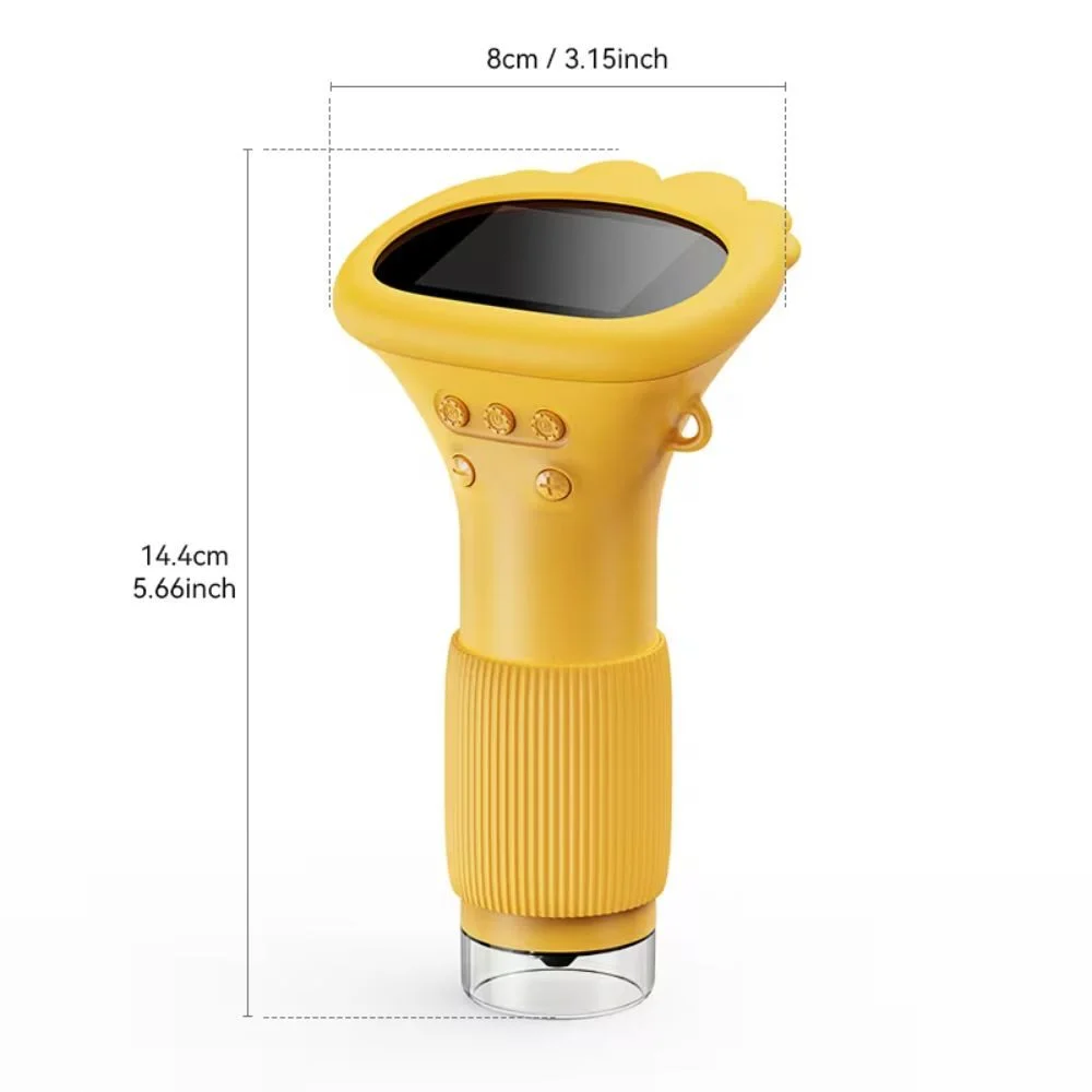 Kids' Digital Microscope up to 1000× with Camera, Yellow
