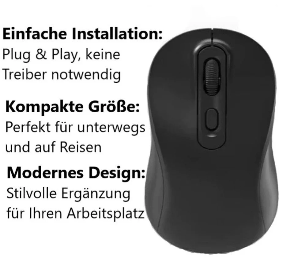 Lexa Computermaus Schwarz