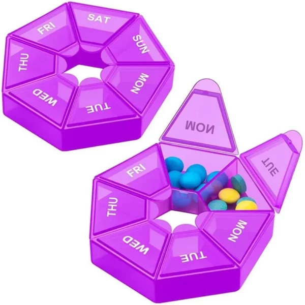 Pillendose Lila, 2er-Set