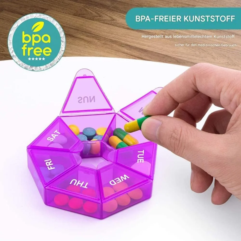 Pillendose Lila, 2er-Set