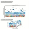 Wall stickers with dolphins and coral reefs, bathtub stickers