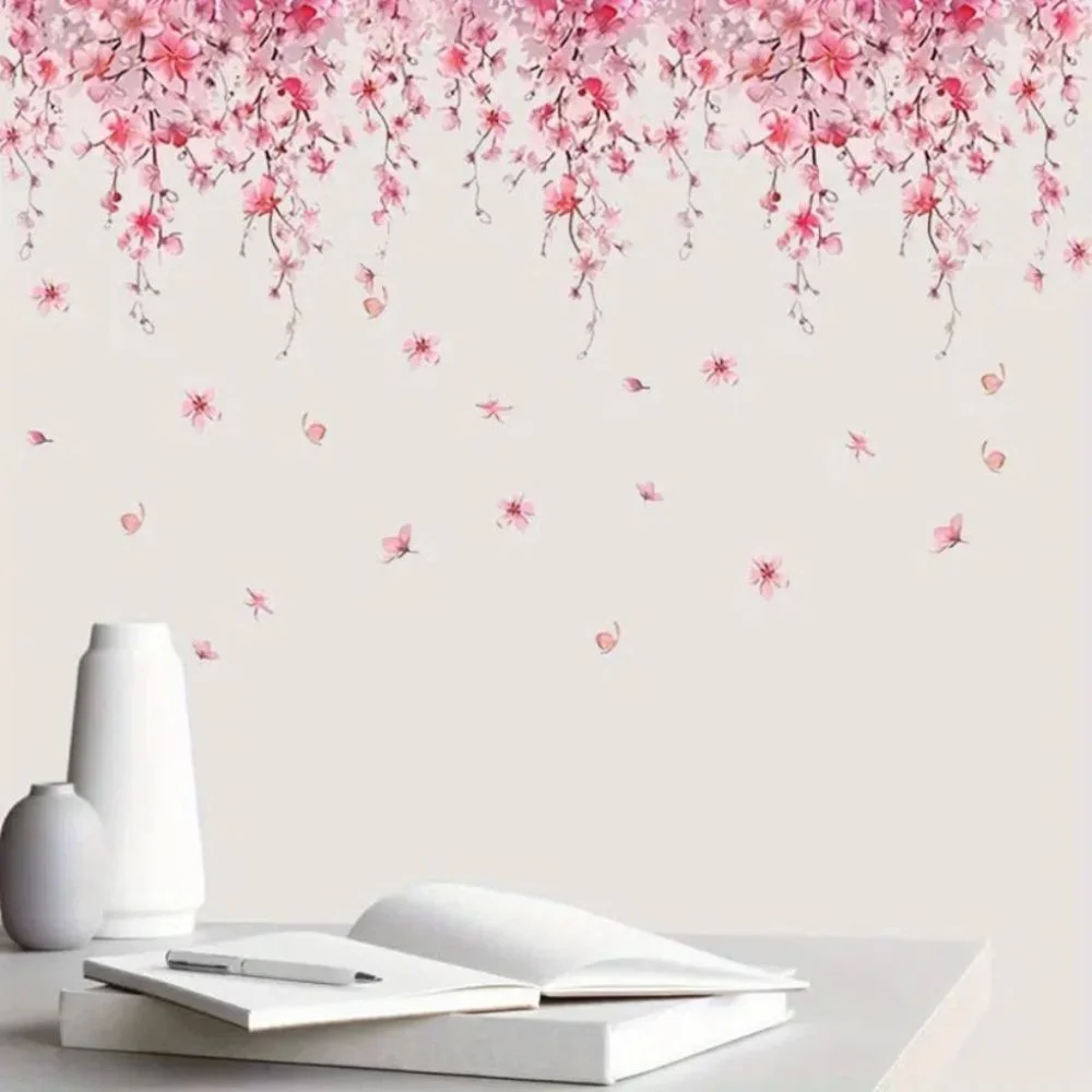 Cherry Blossom Wall Decals – Pink Flower Spring Wall Stickers