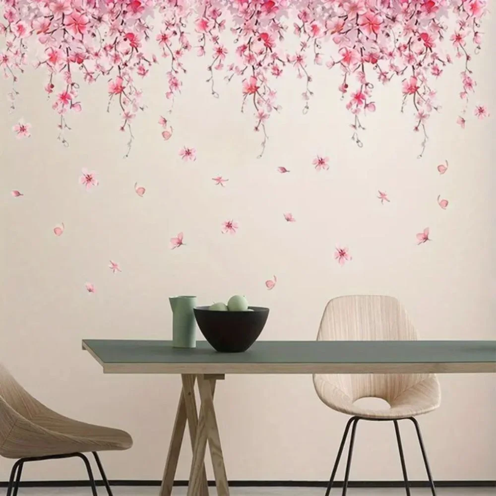 Cherry Blossom Wall Decals – Pink Flower Spring Wall Stickers