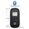 Bluetooth-Maus Schwarz matt