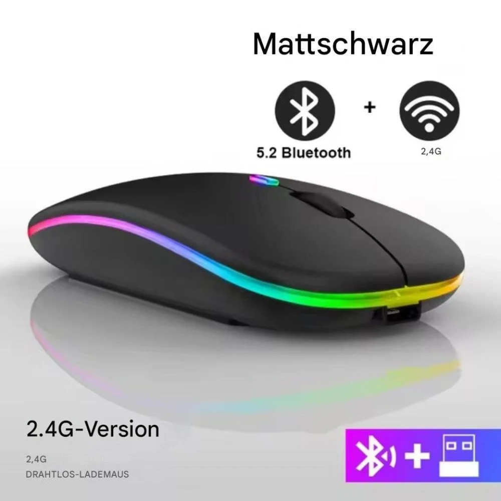 Kabellose RGB-Gaming-Maus, 1 Stück