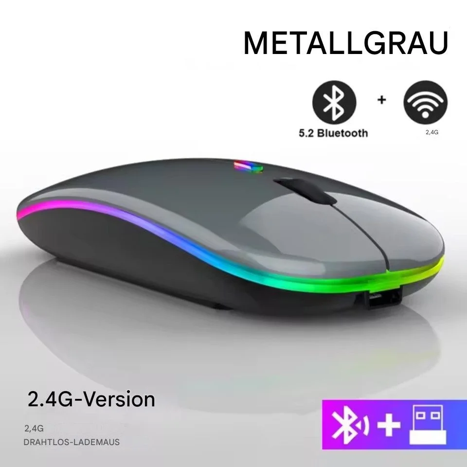 Kabellose RGB-Gaming-Maus, 1 Stück