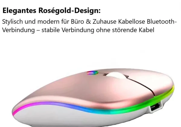 Bluetooth-Maus Roségold matt