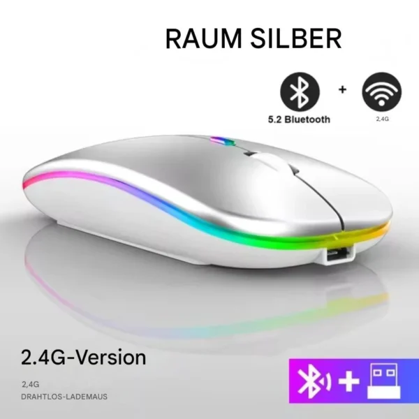 Kabellose RGB-Gaming-Maus, 1 Stück