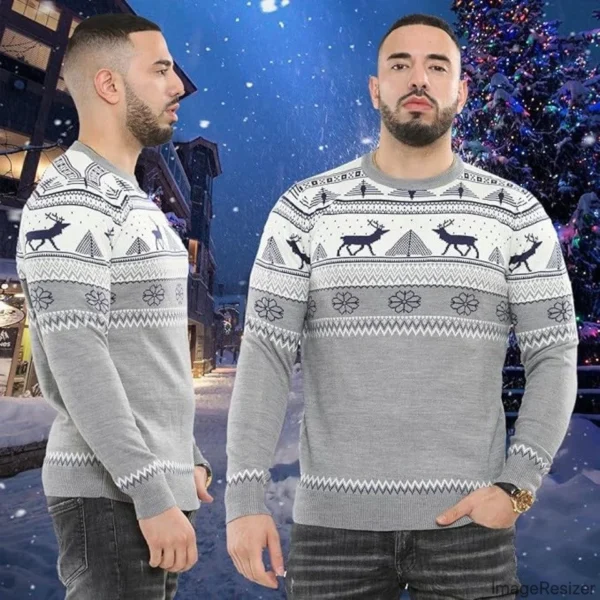 Herren-Weihnachtspullover aus 100 % Acryl, 1 Stück