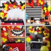 Geburtstagsdeko Mickey Mouse Schwarz-Rot