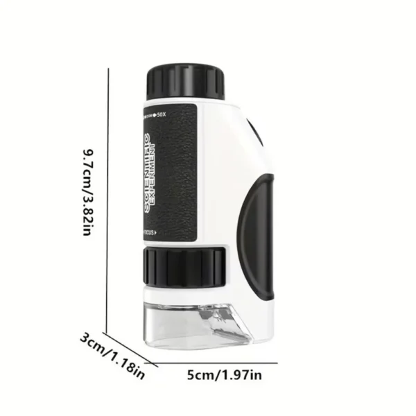 Kids' Handheld Microscope 50–300× with LED