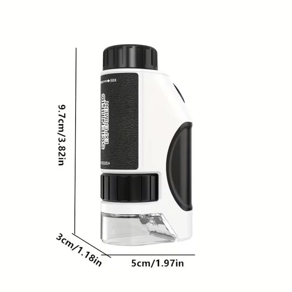 Kids' Handheld Microscope 50–300× with LED