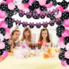 Mickey Mouse Motto-Geburtstagsdeko, Schwarz-Pink