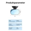 Car Back Seat Mirror, Wide-Angle, 360° Rotatable