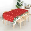Tischdecke Schneemann Rot-Grün