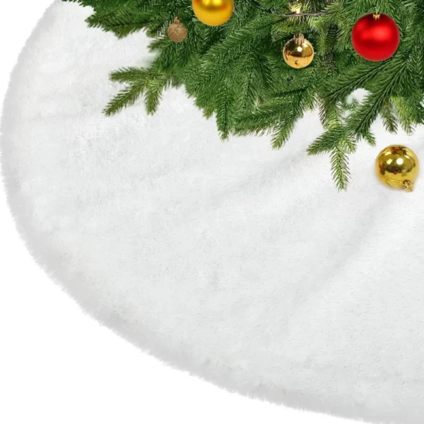 Weihnachtsdecke Weiß, 100 cm