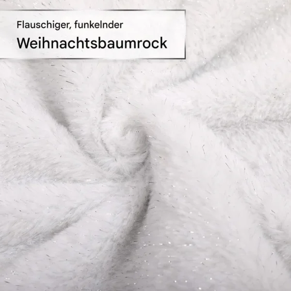 Weihnachtsdecke Weiß, 100 cm