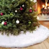 Weihnachtsdecke Weiß, 100 cm