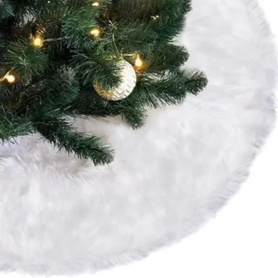 Weihnachtsdecke Weiß, 100 cm