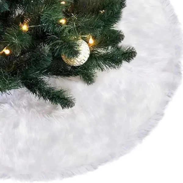 Weihnachtsdecke Weiß, 100 cm