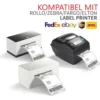 Thermo-Versandetiketten auf Rolle, 100 × 150 mm
