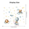 Lion & Bear with Balloon, Clouds & Stars Wall Sticker