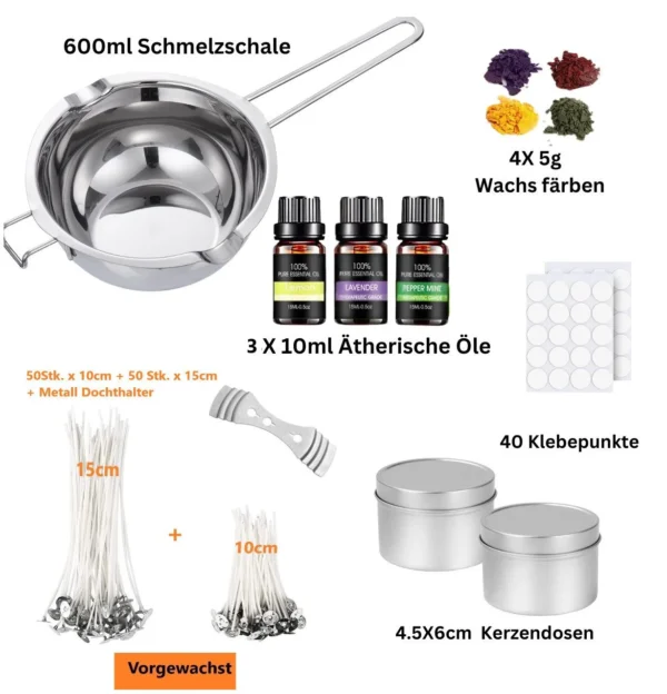 Kerzen-Bastelset, groß