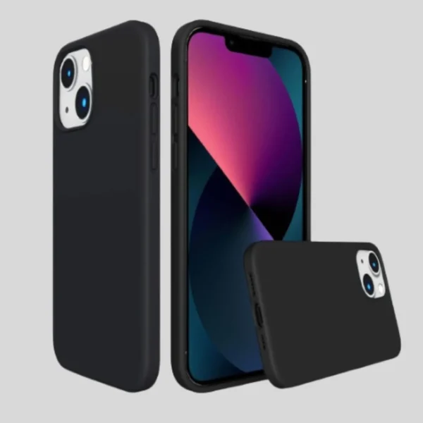 Silikonhülle Schwarz für iPhone 13/14, 13/14 Pro, 13/14 Pro Max