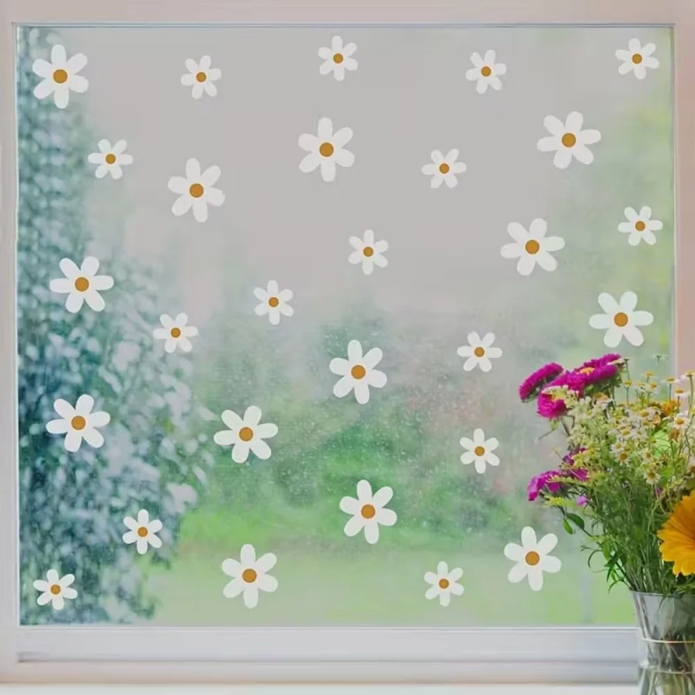 Wandsticker Boho-Gänseblümchen, 3 Teile