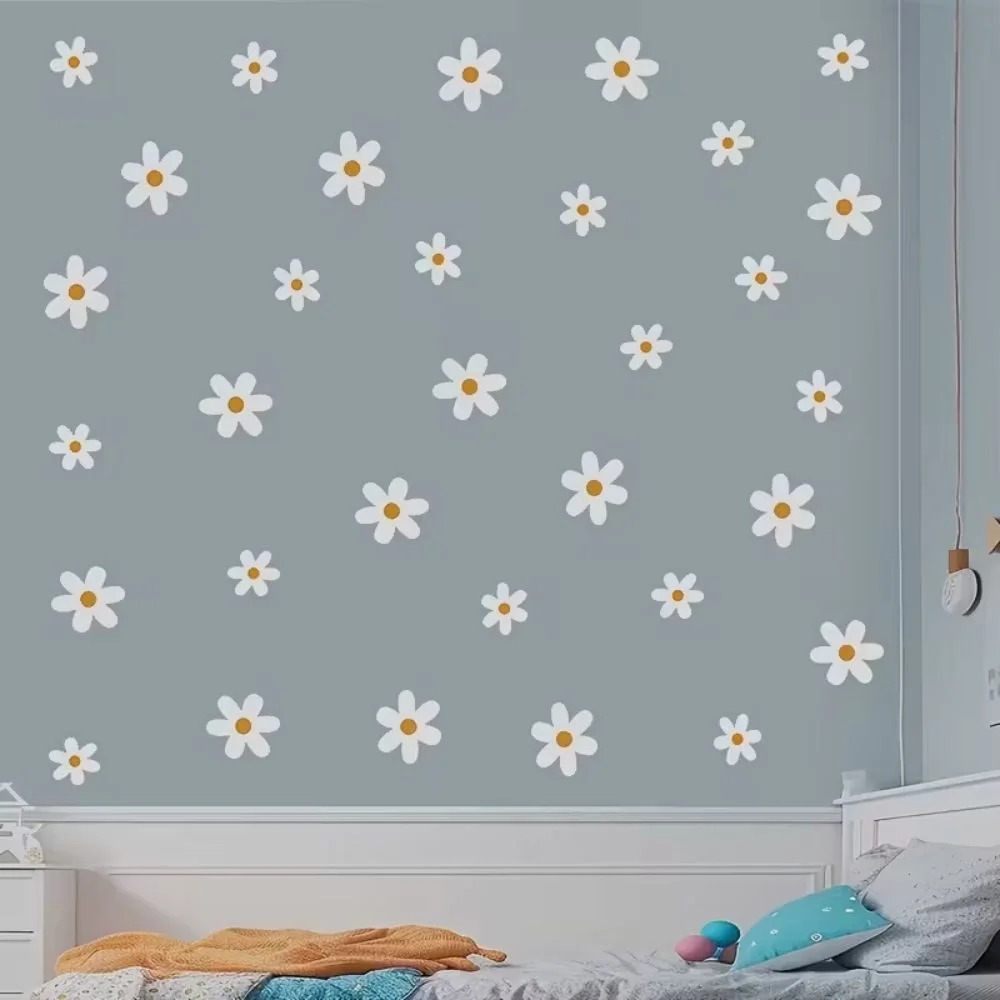 Wandsticker Boho-Gänseblümchen, 3 Teile