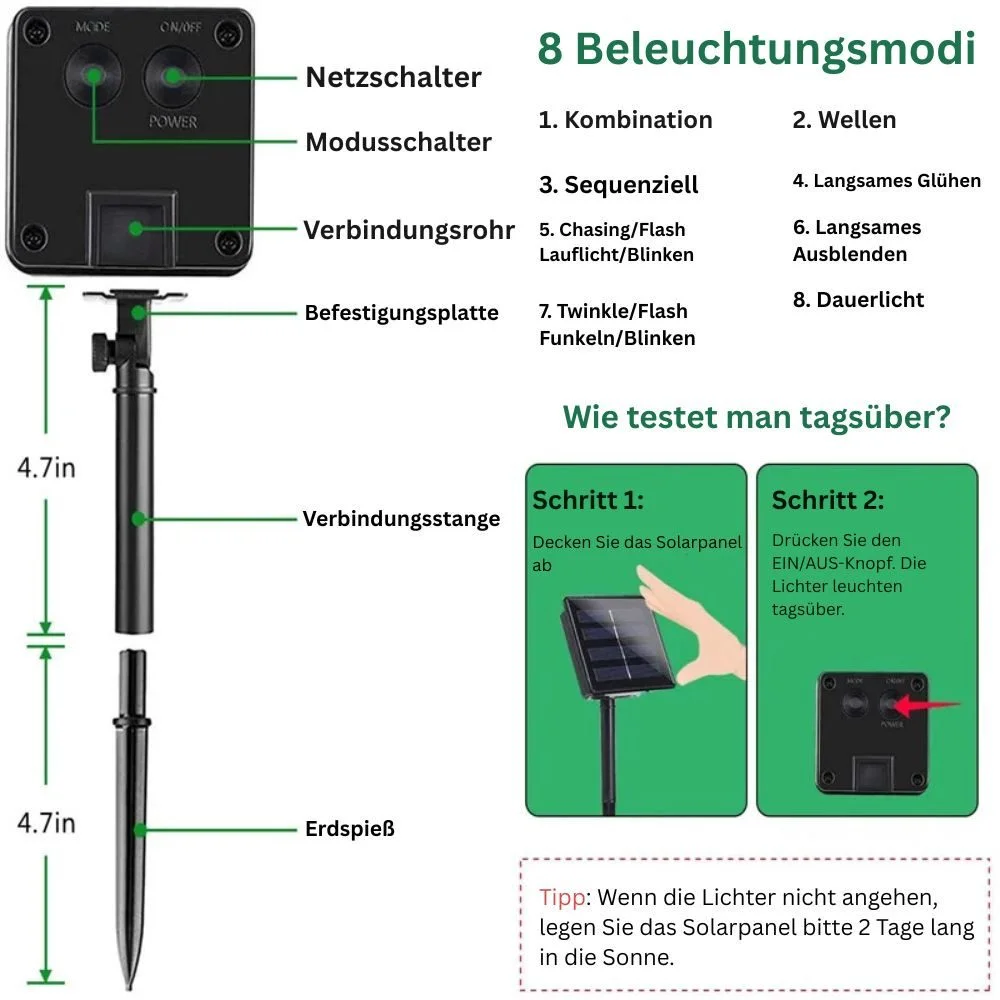 LED-Lichterkette mit Kugeln