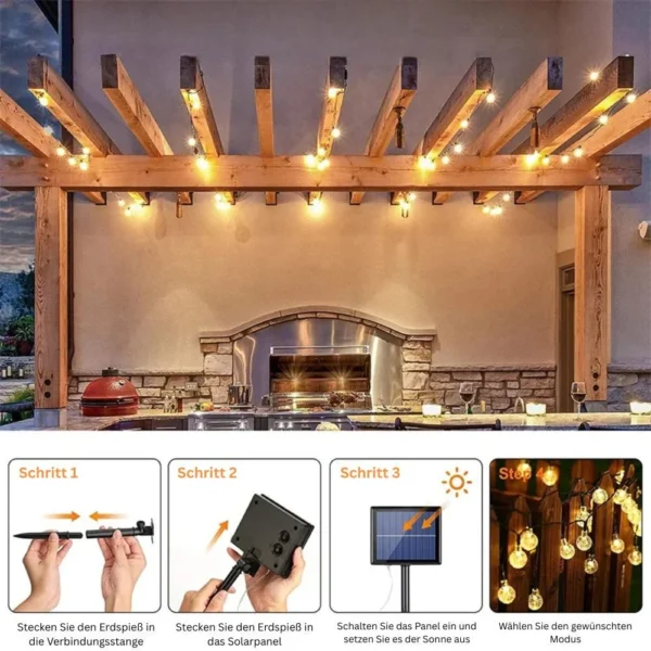LED-Lichterkette mit Kugeln