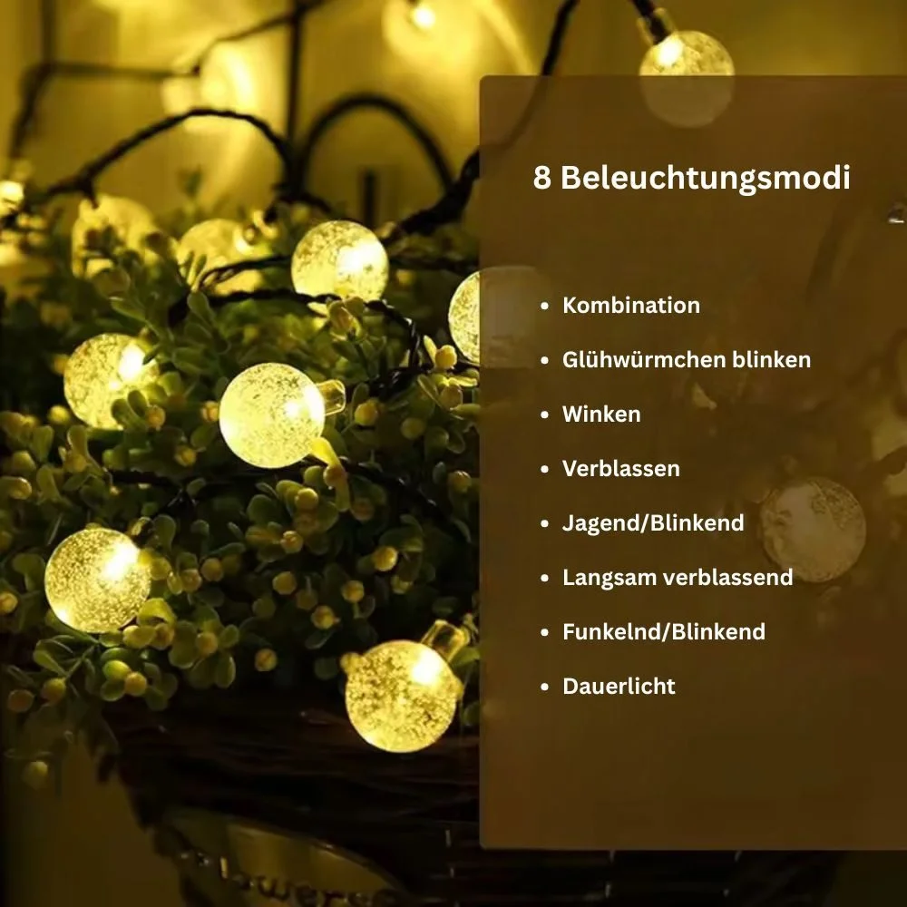 LED-Lichterkette mit Kugeln