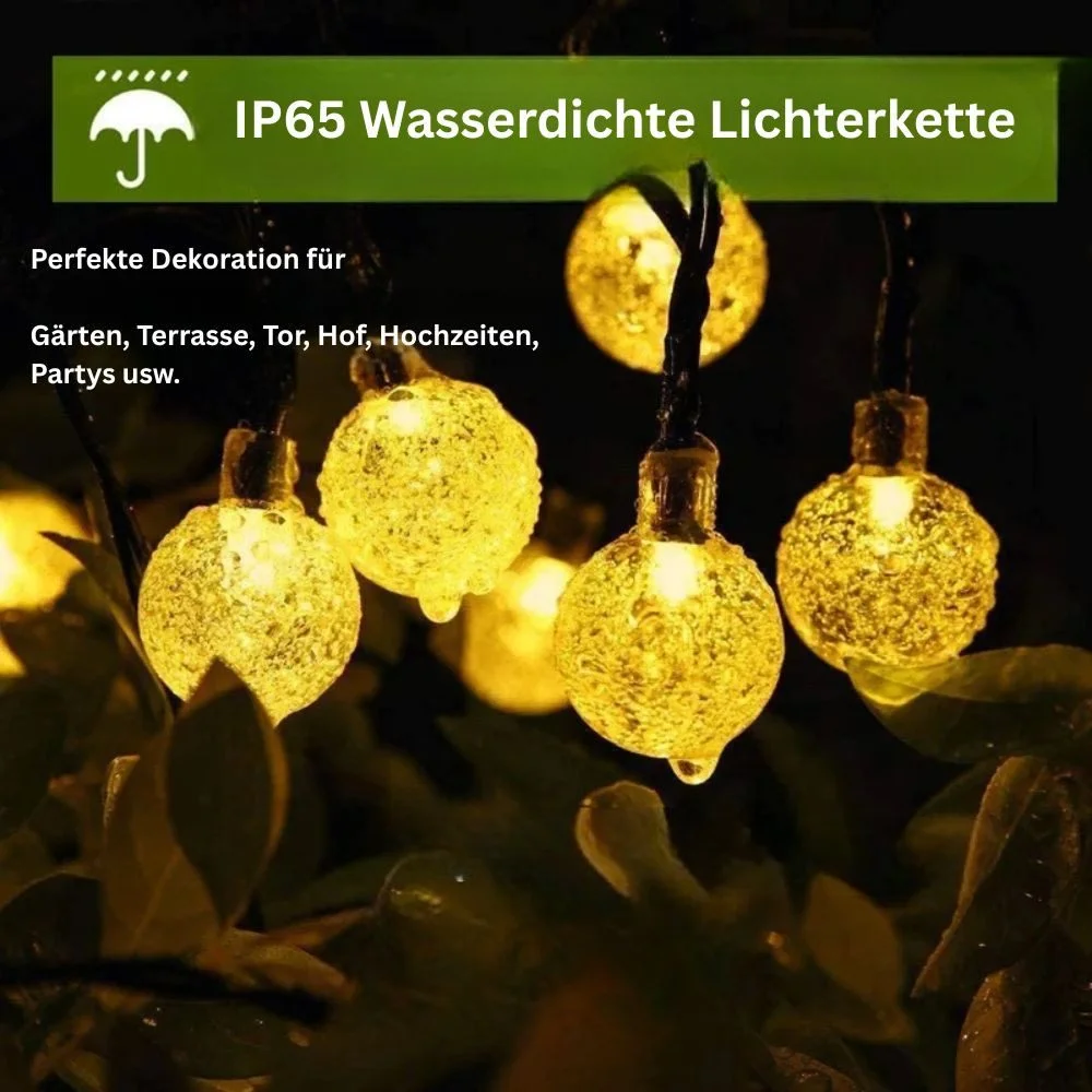 LED-Lichterkette mit Kugeln
