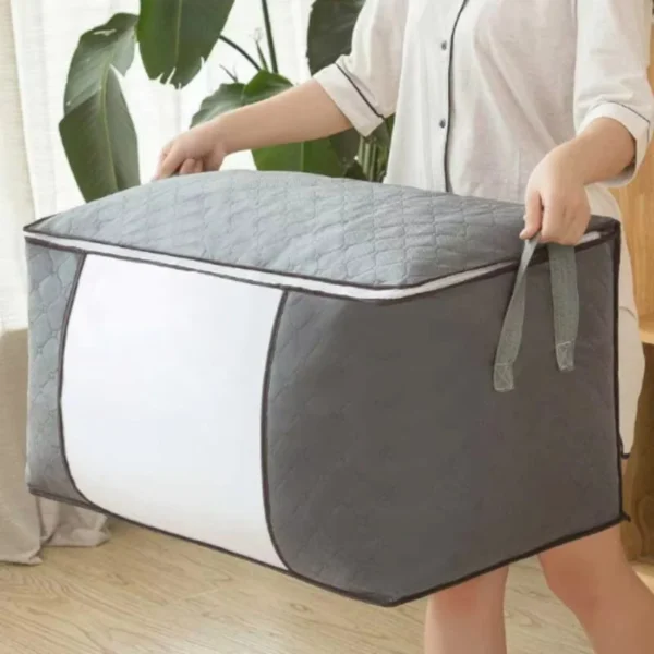Aufbewahrungstasche für Kleidung, Grau, 60 × 40 × 35 cm