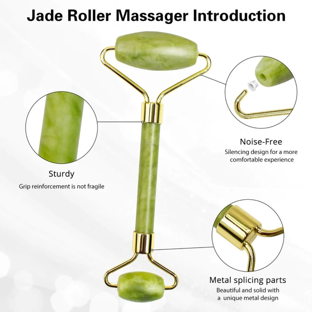 Gesichtsmassagegerät Jaderoller & Gua Sha