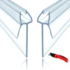 PVC Shower Seal, Set of 2 × 100 cm, for 4–6 mm Glass