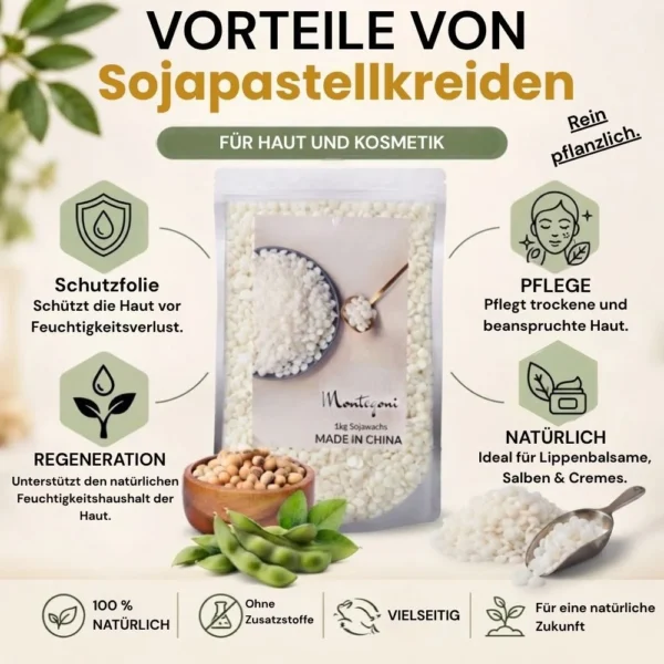 Natürliches Sojawachs für Kerzen