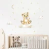 Wandsticker Tiger, Mond & Sterne